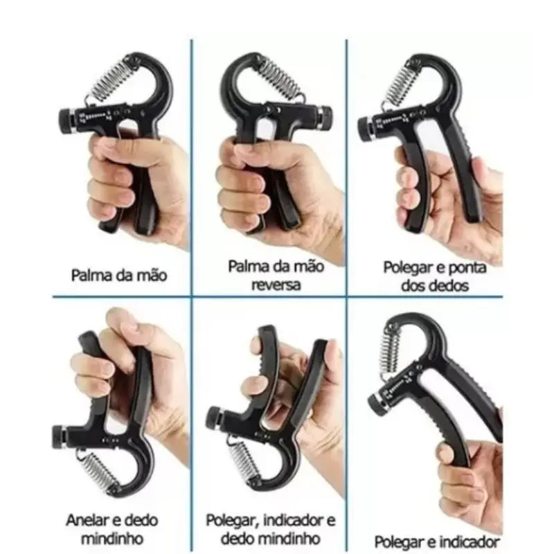 Handgrip com Mola Ajustável para Antebraço e Mãos