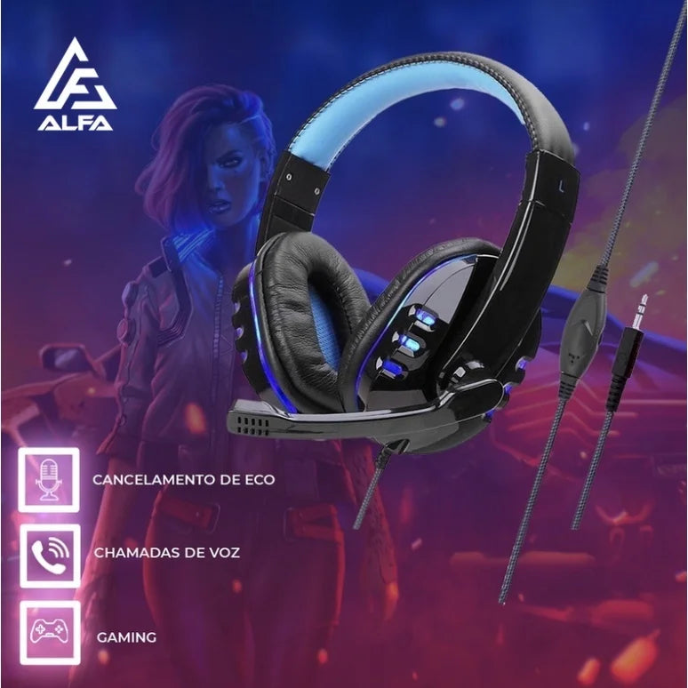 Headset Gamer A-302 com Microfone